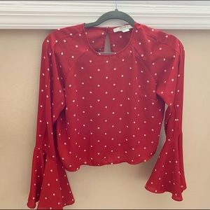 Polka dot blouse